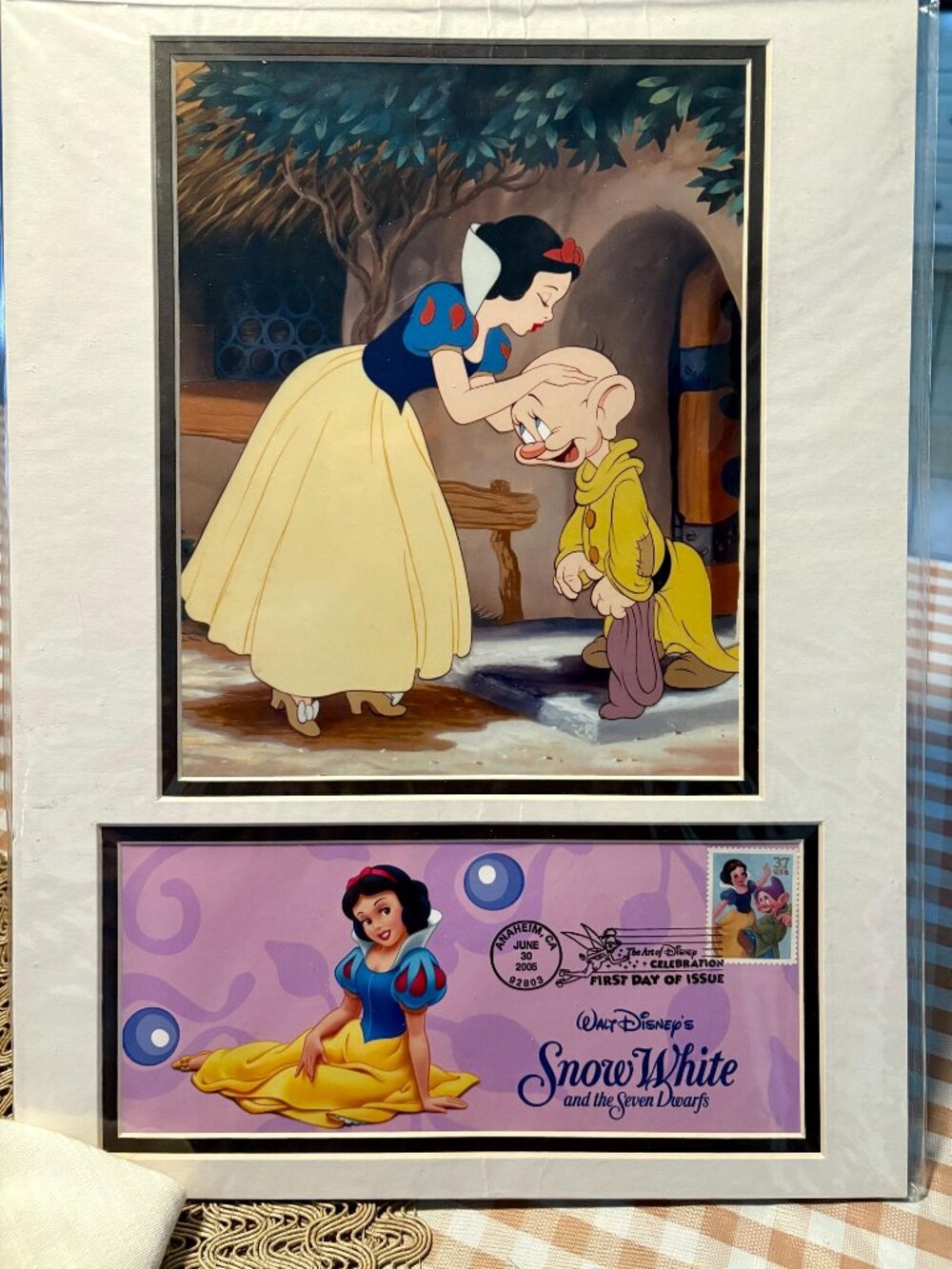 The Art of Disney: Celebration" First Day of Issue Framed Print and Stamp Set~ 2